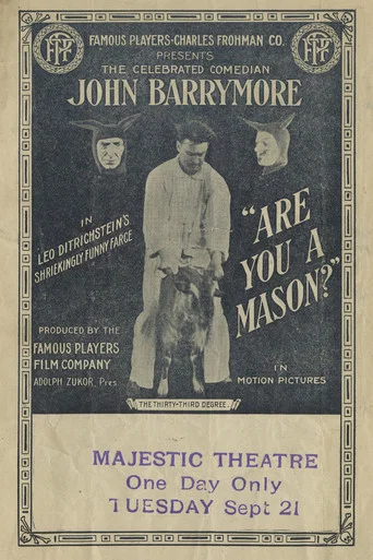 Movie poster for Are You a Mason? (1915)