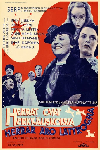 Movie poster for Herrat ovat herkkäuskoisia (1939)