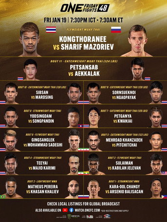 Movie poster for ONE Friday Fights 48: Kongthoranee vs. Mazoriev (2024)