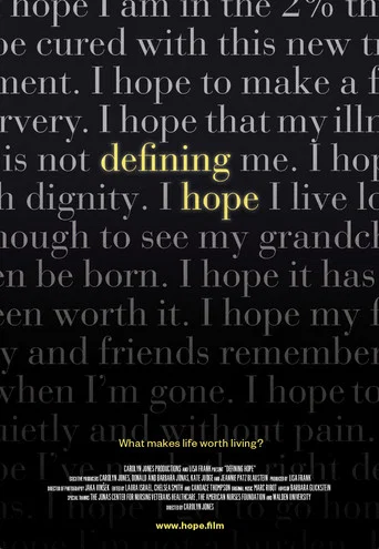 Movie poster for Defining Hope (2017)