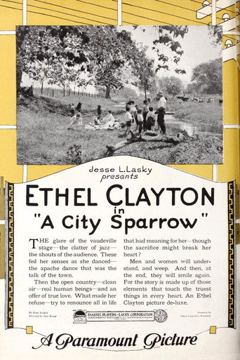 Movie poster for A City Sparrow (1920)