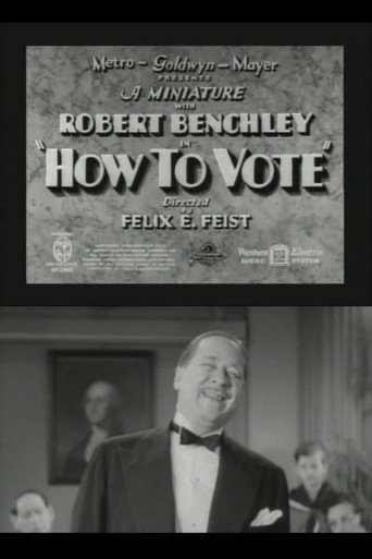 Movie poster for How to Vote (1936)