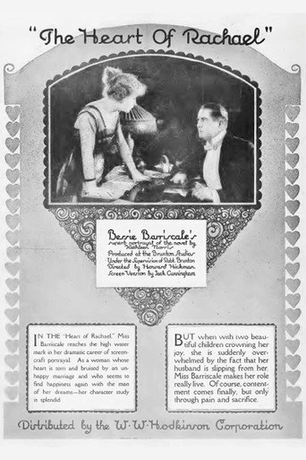 Movie poster for The Heart of Rachael (1918)