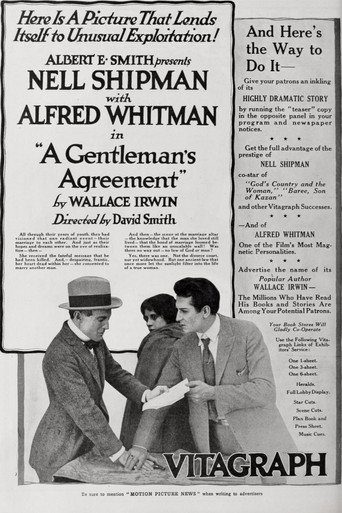 Movie poster for A Gentleman's Agreement (1918)