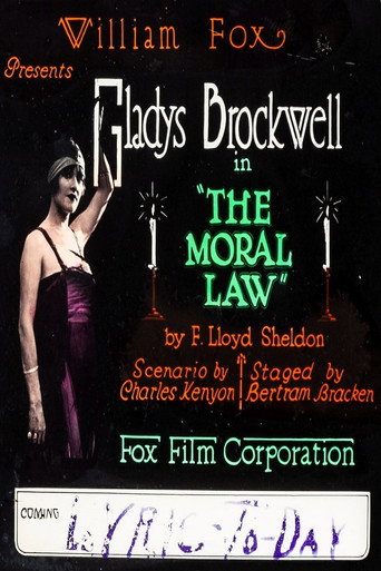 Movie poster for The Moral Law (1918)