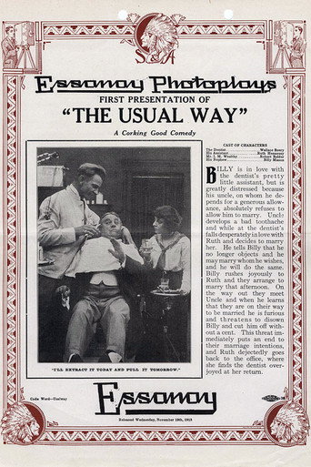 Movie poster for The Usual Way (1913)