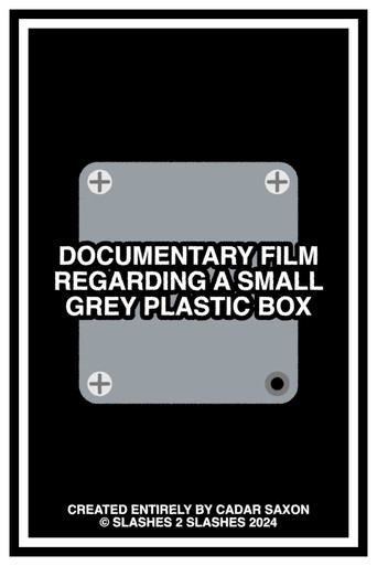 Movie poster for DOCUMENTARY FILM REGARDING A SMALL GREY PLASTIC BOX (2024)