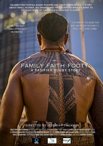 Movie poster for Family, Faith, Footy: A Pasifika Rugby Story (2023)