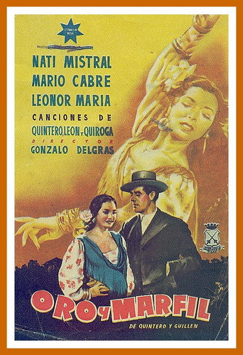 Movie poster for Oro y marfil (1947)