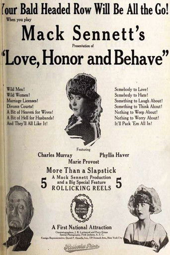 Love, Honor and Behave poster