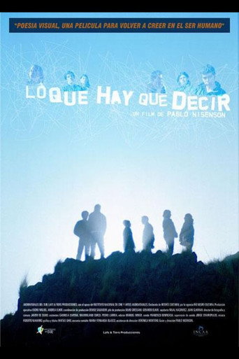 Movie poster for Lo que hay que decir (2006)