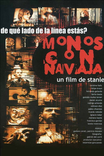 Monos con navaja poster