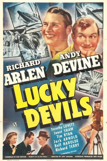 Movie poster for Lucky Devils (1941)