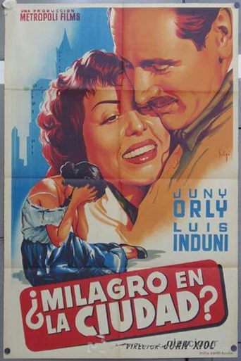 Movie poster for ¿Milagro en la ciudad? (1954)