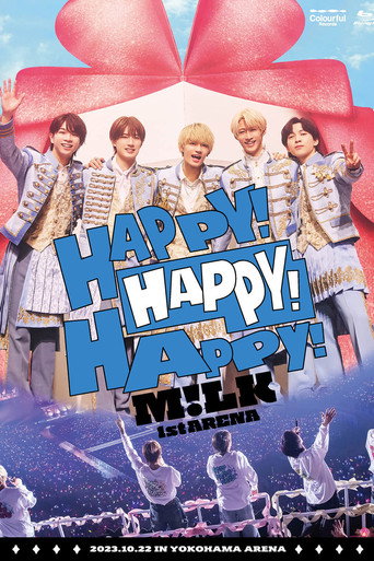 Movie poster for M!LK 1st ARENA "HAPPY! HAPPY! HAPPY!" (2024)