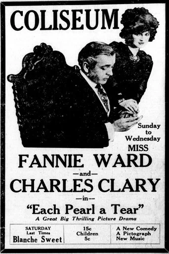 Movie poster for Each Pearl a Tear (1916)