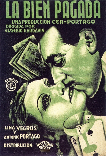 Movie poster for La bien pagada (1935)