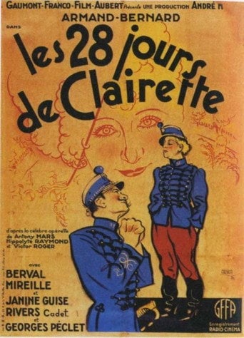 Movie poster for Clairette's 28 Days (1933)