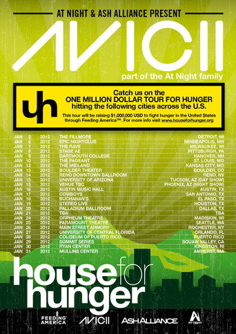 Movie poster for Avicii on Tour (2013)