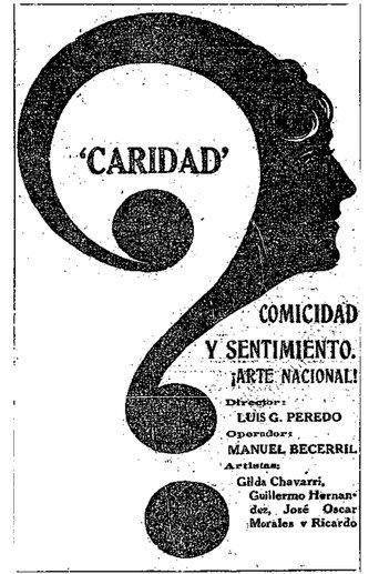 Movie poster for Caridad (1919)