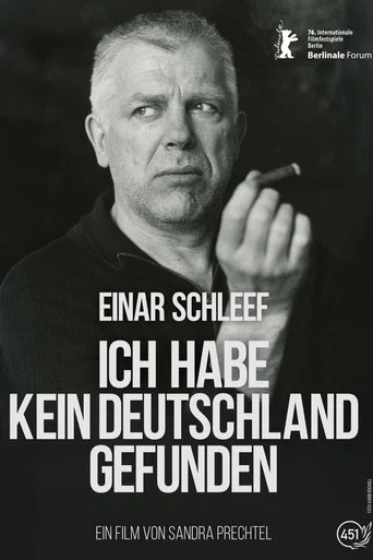 Movie poster for Einar Schleef - No Germany Did I Find (2026)