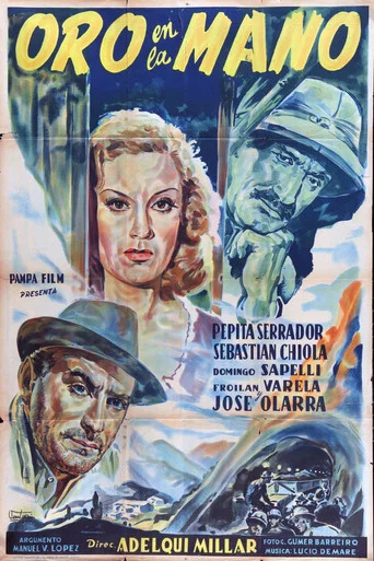 Movie poster for Oro en la mano (1943)