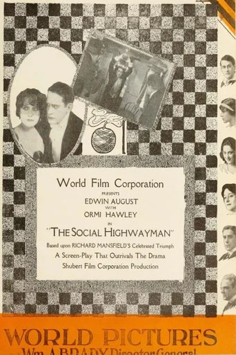 Movie poster for The Social Highwayman (1916)