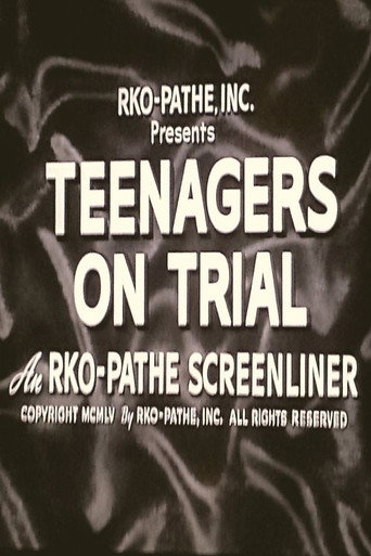Movie poster for Teenagers on Trial (1955)