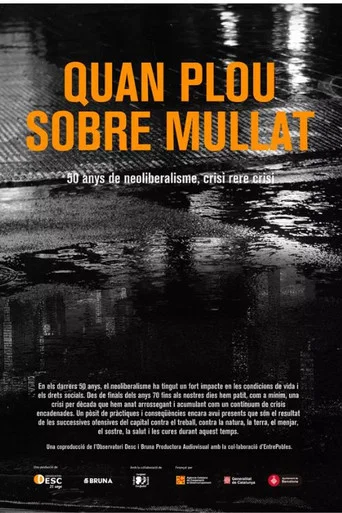 Movie poster for Quan plou sobre mullat