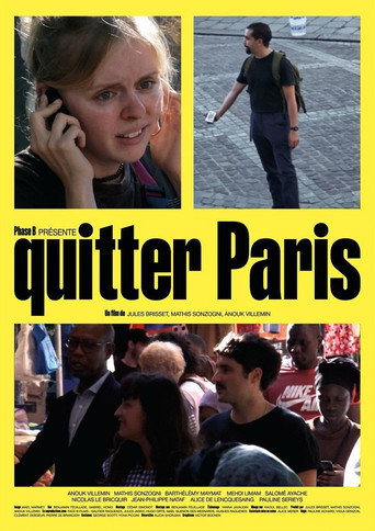 Movie poster for Quitter Paris (2024)