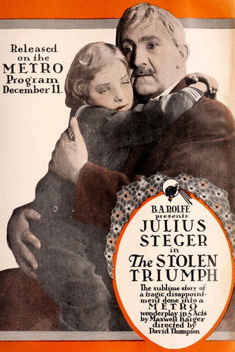 Movie poster for The Stolen Triumph (1916)