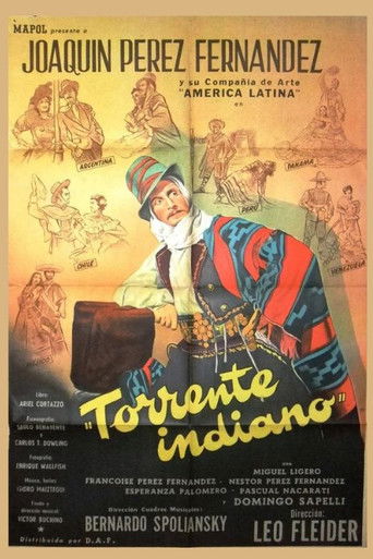 Movie poster for Torrente indiano (1954)