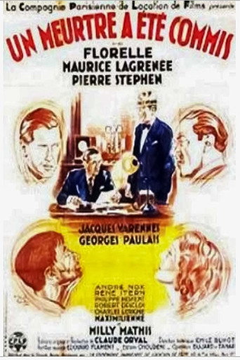 Movie poster for Un meurtre a été commis (1938)