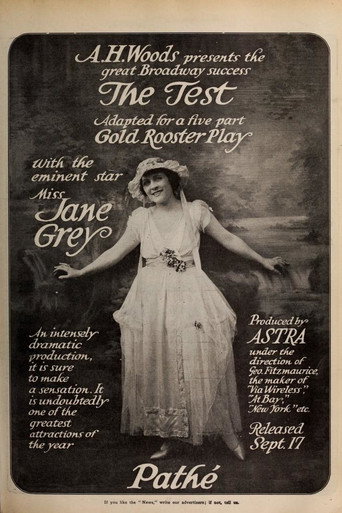 Movie poster for The Test (1916)