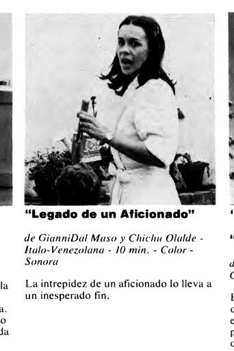 Movie poster for Legado de un aficionado (1978)
