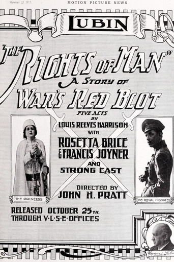 Movie poster for The Rights of Man: A Story of War's Red Blotch (1915)