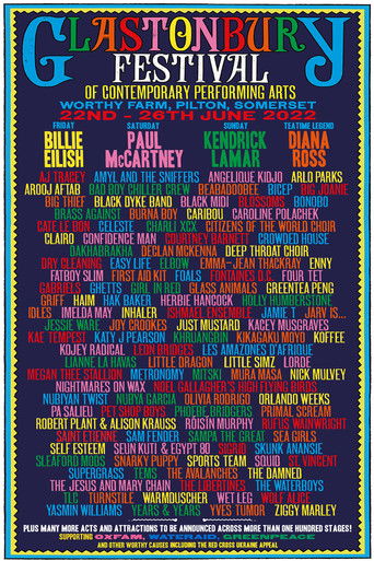 Best of Glastonbury 2022 poster