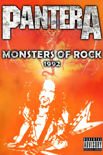 Movie poster for Pantera: Live at Monsters of Rock Italy (1992)
