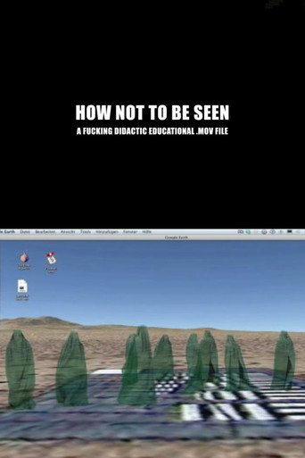 Movie poster for How Not to Be Seen: A Fucking Didactic Educational .MOV File (2013)