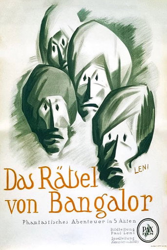 Movie poster for The Mystery of Bangalore (1918)