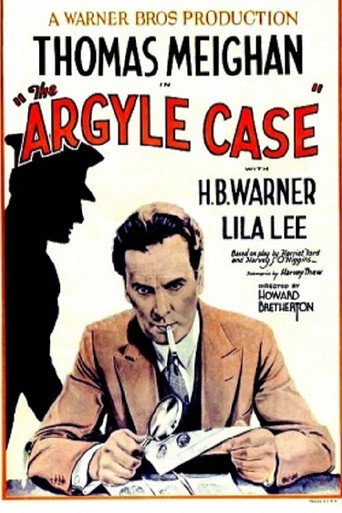 Movie poster for The Argyle Case (1929)