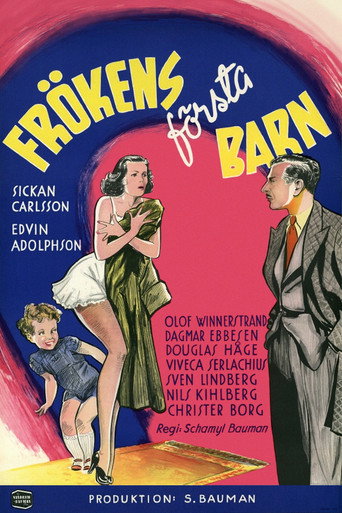 Movie poster for Frökens första barn (1950)