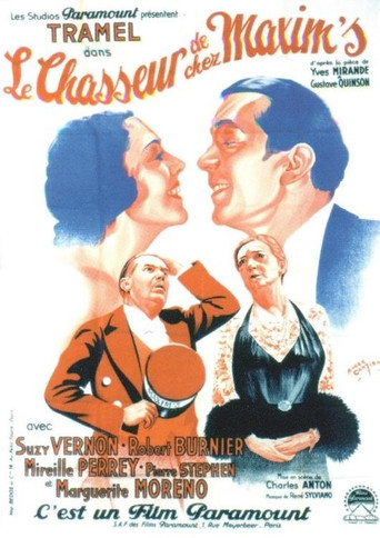 Movie poster for Le Chasseur de chez Maxim's (1933)