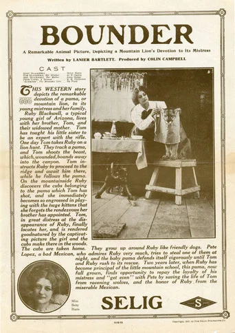 Movie poster for Bounder (1912)