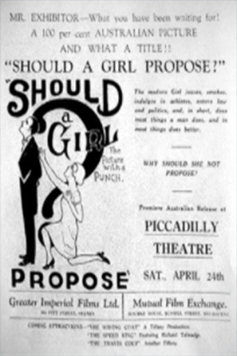 Movie poster for Should a Girl Propose? (1926)