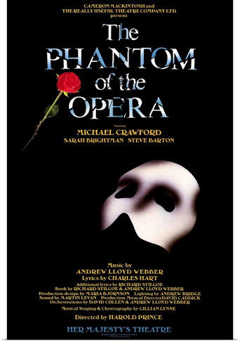 Movie poster for The Phantom of the Opera (1988)