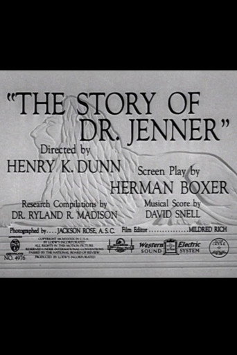 Movie poster for The Story of Dr. Jenner (1939)