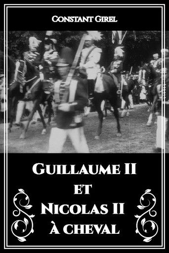 Guillaume II et Nicolas II à cheval poster