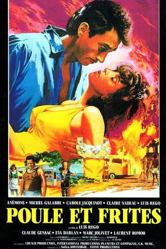 Poule et frites poster
