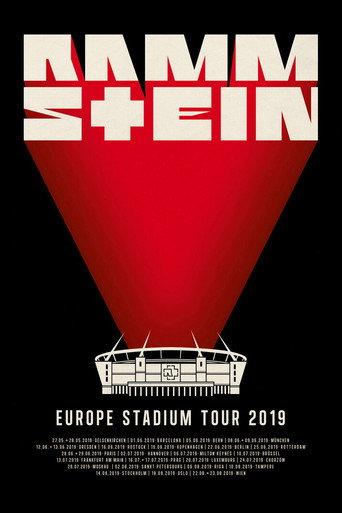 Movie poster for Rammstein Europe Stadium Tour 2019 (2019)